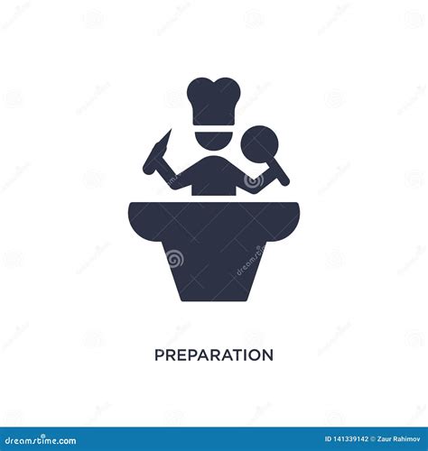 Preparation Icon On White Background Simple Element Illustration From