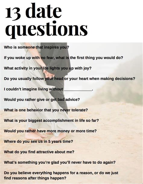 Random questions are a great way to spice up a boring conversation with your loved one. Date night questions to ask your spouse to build a deeper ...