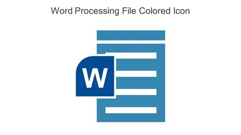 Word Processing File Colored Icon In Powerpoint Pptx Png And Editable