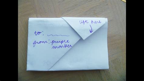 How To Make A Small Envelope Out Of A Piece Of Paper