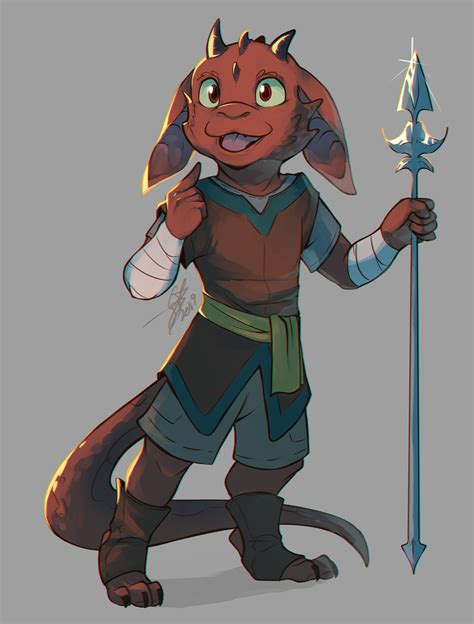 Oc Mishon The Kobold Commission For Ukriten85 Rcharacterdrawing