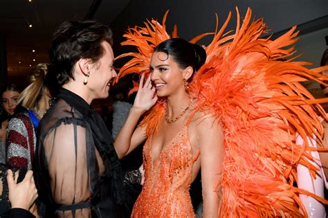 Sequin Dress Grazia Magazine Harry Styles And Kendall Jenner Reunite At Brit Awards After