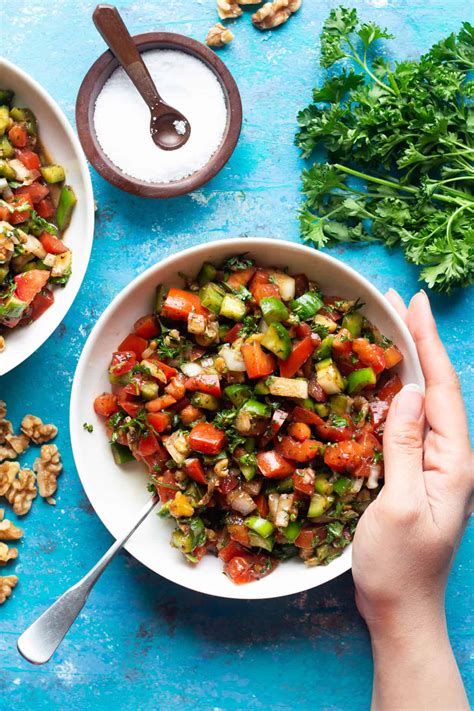 Turkish Tomato Salad Recipe Gavurdagi Unicorns In The Kitchen