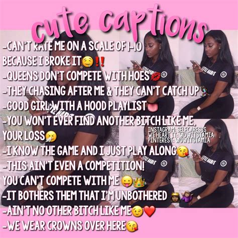 40+ baddie instagram captions to show people what you're made of. ♡follow @darkskinqueens_only for more pins ta get you ...