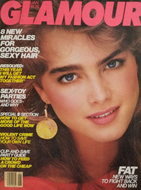 Glamour Magazine January 1982 Brooke Shields Cover No Label Near