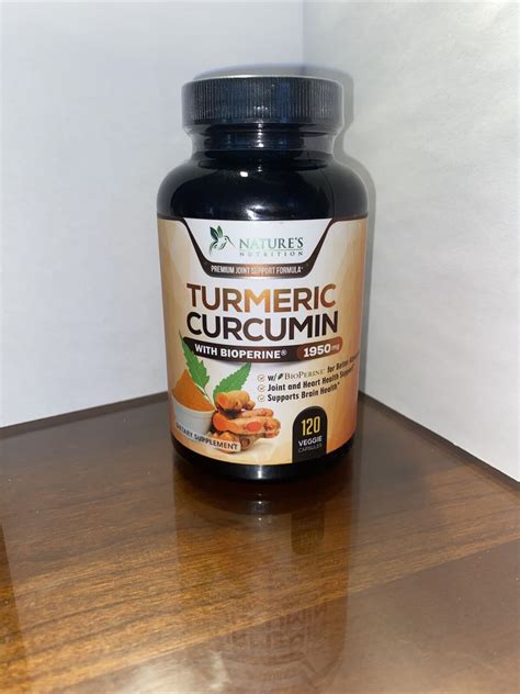 nature s nutrition turmeric curcumin bioperine black pepper 120 capsules ebay