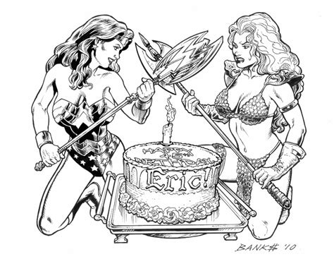 Ww Wonder Woman Vs Red Sonja Luscious