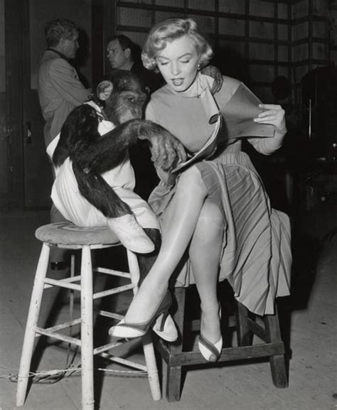 Marilyn Monroe Behind The Scenes Of Monkey Business Marilyn Monroe Gentleman Movie