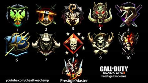 Black Ops 2 Prestige Emblems Hd 1 10 Prestige Master Youtube