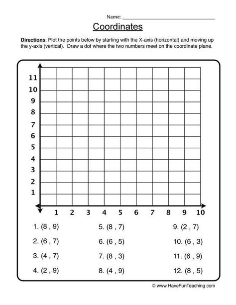 Give your child a boost using our free, printable math worksheets. Ordered Pairs Worksheet | Homeschooldressage.com