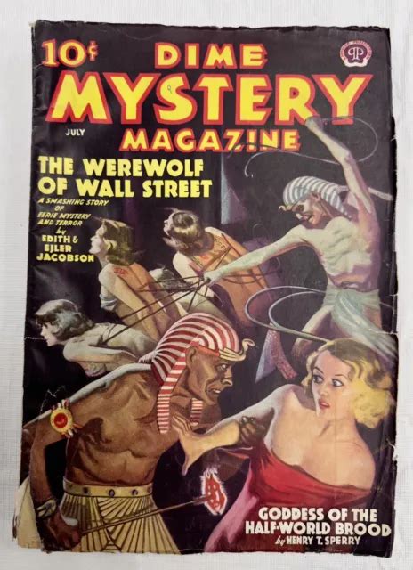 dime mystery magazine pulp egyptians torture beautiful women july 1938 849 99 picclick