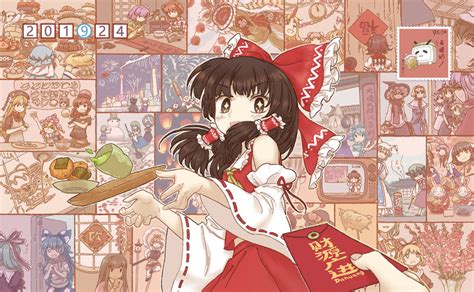 Dahuang Alice Margatroid Chen Clownpiece Fujiwara No Mokou Hakurei Reimu Hecatia