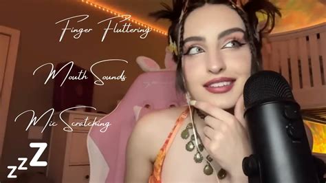 Beebee ASMR Intro Compilation Tingly Mouth Sounds Finger Fluttering Mic Scratching Hand