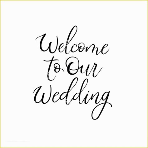 Welcome To Our Wedding Template Free Of Wel E To Our Wedding Wedding