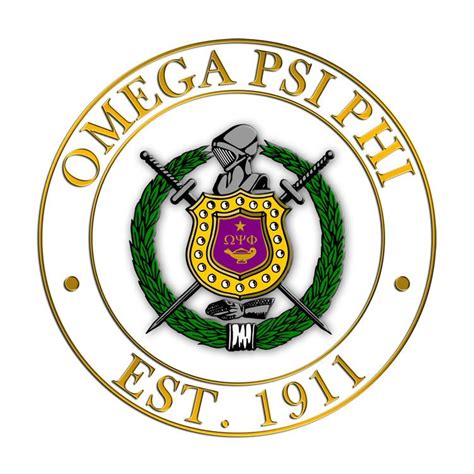 Omega Psi Phi Circle Crest Decal Sale 699 Greek Gear®