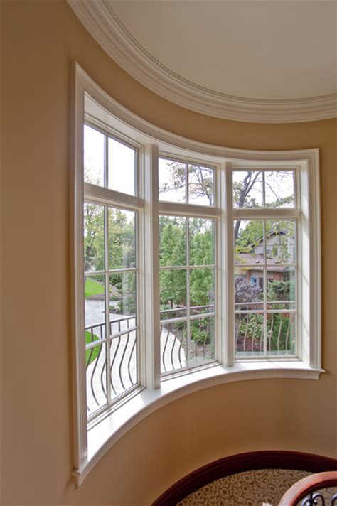 Panels wrap around the curved sides, making this a good solution for blocking out light. Curved Window Treatment - Windows - cleveland - by Keim ...