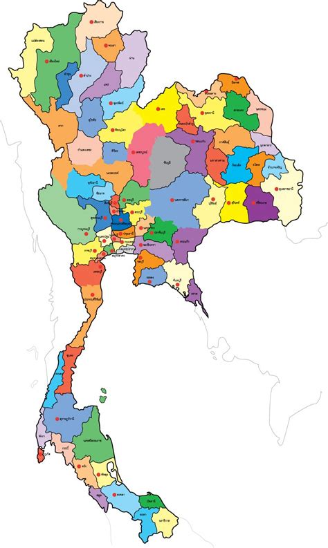 แผนที่ประเทศไทย 77 จังหวัด | สมุดระบายสี, แผนที่, ภูมิศาสตร์
