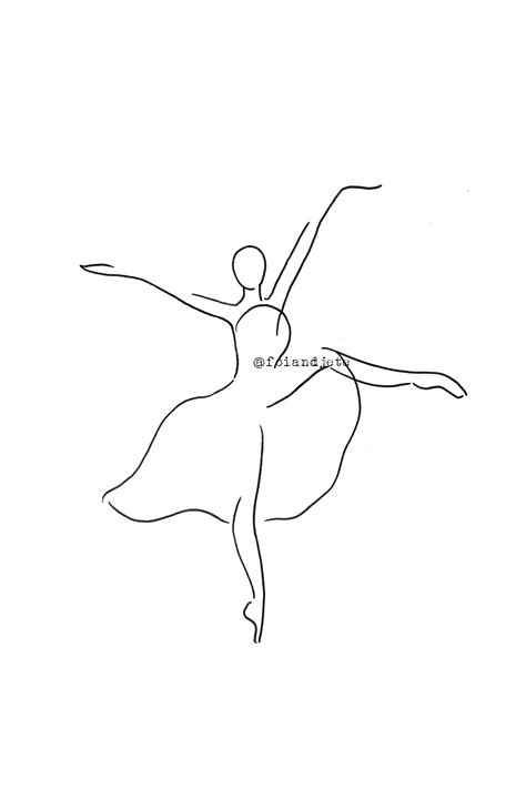 Ballerina Line Art Dancers Printable Art Gifts For Dancer Ballet Printable Minimalist Dancer
