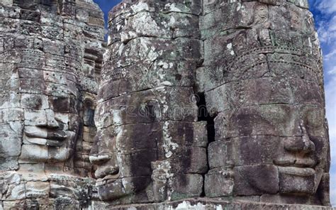 Ancient Reliefs At Angkor Wat Temple Cambodia Stock Photo Image Of