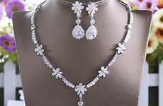 jewelry sets zirconia zircon bijoux trendy cubic choker jewellery earrings bridal necklace stone luxury wedding women