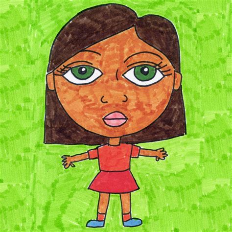 How To Draw A Girl · Art Projects For Kids
