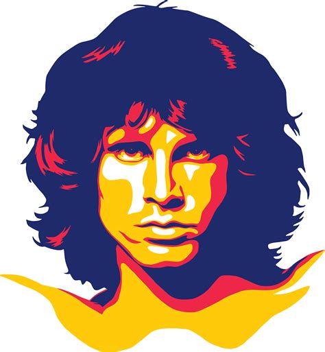 Jim Morrison Jim Morrison Music Illustration Jim Morrison Poster
