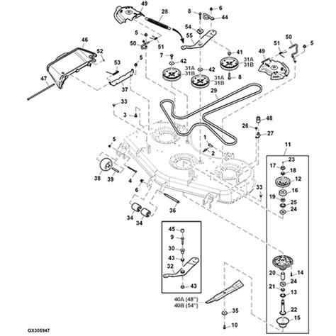 John Deere 54 Mower Deck Parts Diagram Atkinsjewelry
