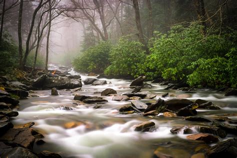 Smoky Mountain River Long Exposure Image Taken In The Grea Flickr