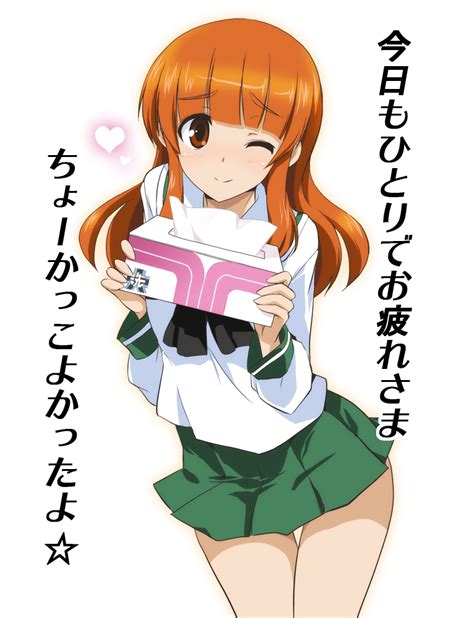 Ouhashi Takebe Saori Girls Und Panzer Translated 10s 1girl Blush