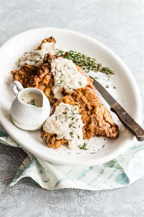 The golden and tasty chicken pieces are smothered in gravy and we like to serve ours with mashed potatoes on the side. Chicken Fried Steak Recipe | Culinary Hill