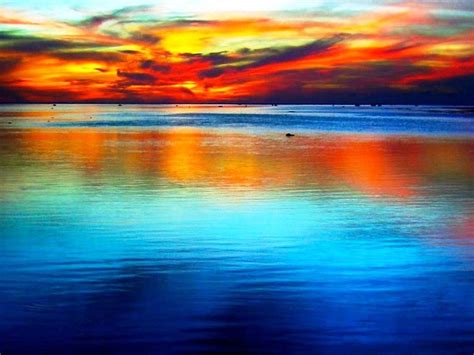 Sunset Ocean Rainbow Wallpapers Wallpaper Cave