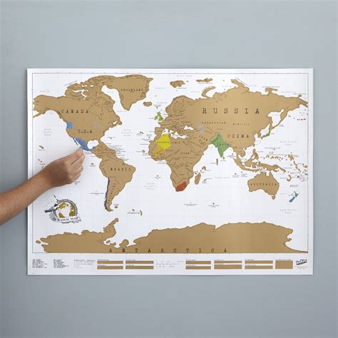 Scratch Map Scratch Off World World Poster Uncommongoods