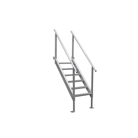 Extreme Max Universal Mount Aluminum Dock Stair 6 Step In The Boat