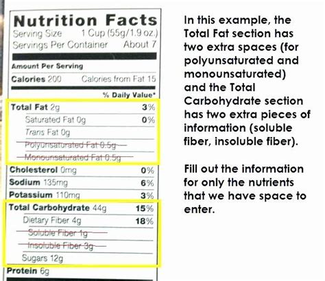 Please note that the labels below are examples only. Blank Nutrition Facts Label Template Word Doc : Nutrition ...
