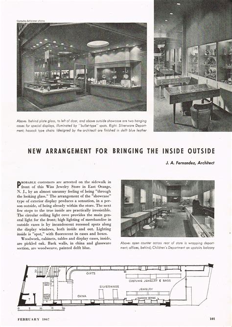 Wiss Store Architectural Record February 1947 Page 101