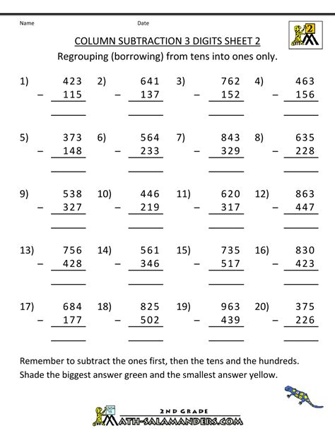 Addition With Regrouping 2nd Grade Worksheets Worksheetscity Subtraction With Regrouping