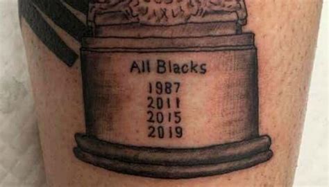 Rugby World Cup 2019 All Blacks Fan Gets Crazy Tattoo Days Before Semi