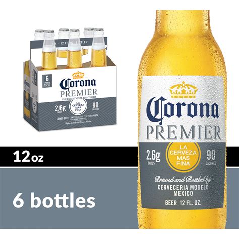 Corona Premier Mexican Lager Light Beer 6 Pack 12 Fl Oz Bottles 4
