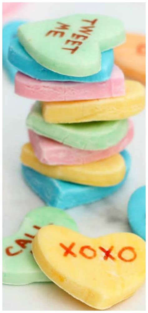 Homemade Conversation Hearts Candy ~ Easy To Make And Taste So Much