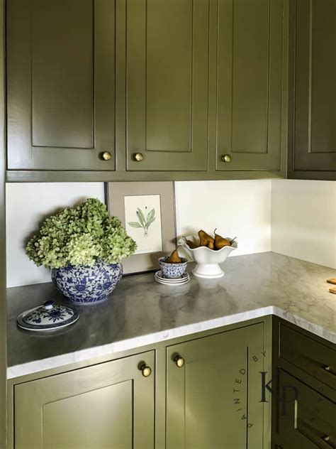 Charming olive green kitchen cabinets inspirations also garden. Olive Green Kitchen Cabinets - Painted by Kayla Payne