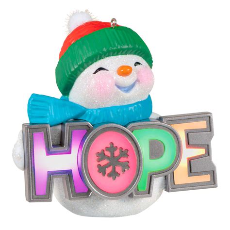 2023 Season Of Hope Snowman Hallmark Ornament Hooked On Hallmark