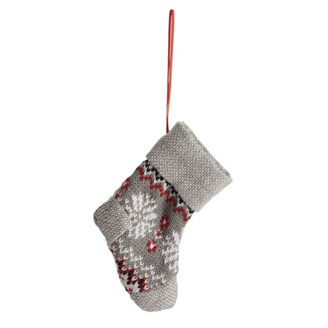 3 for 2 on christmas decorations. Wilko Alpine Home Knitted Stocking Christmas Decoration ...