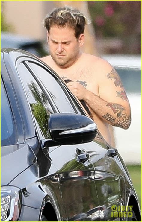 Jonah first revealed the tattoo last summer during an appearance on jimmy kimmel live!, admitting. Jonah Hill Shows Off His Tattoos While Doing a Quick ...
