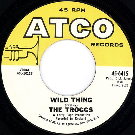 The Troggs Wild Thing Vinyl 7 45 Rpm Misprint Discogs