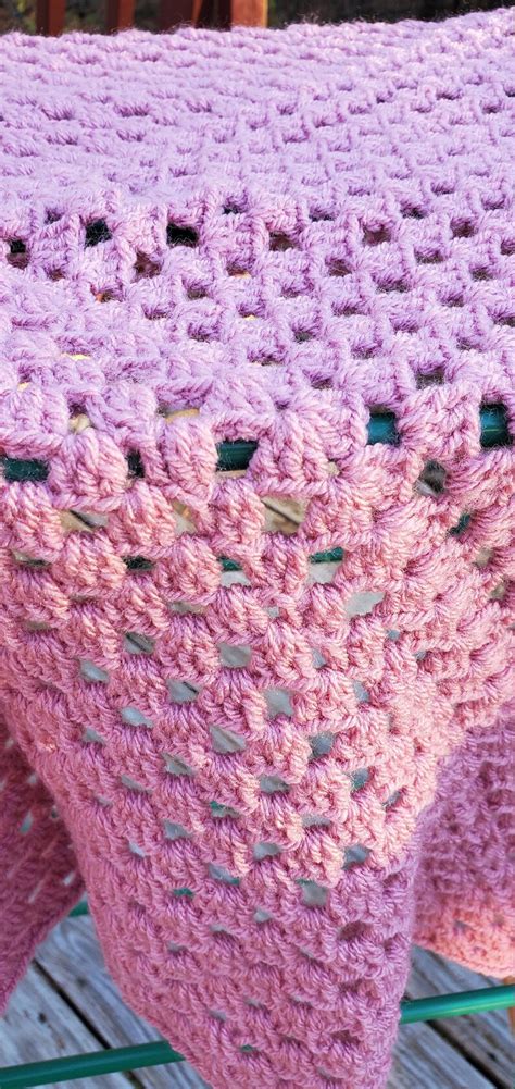 Beautiful Crochet Baby Rose Blanketafghan Etsy