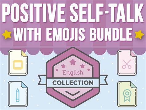 Positive Self Talk With Emojis Collection Bundle Teaching Resources