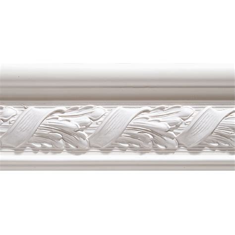 It may be clear coated, stained or painted to match. 3-1/4-in x 8-ft White Hard Primed Chair Rail Moulding ...