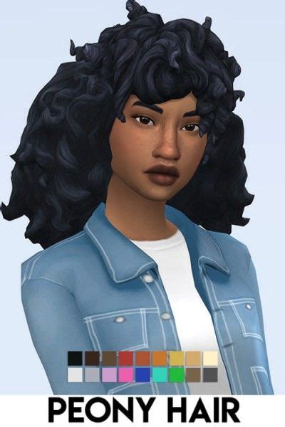 Imvikai Peony Hair Sims 4 Hairs Sims 4 Sims Sims 4 Mods Clothes