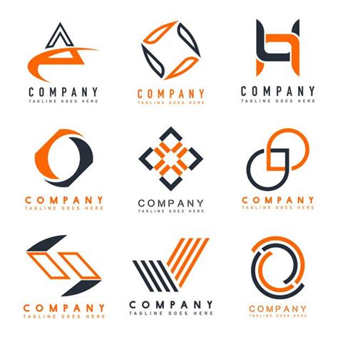 Download Set Of Company Logo Design Ideas Vector For Free Company