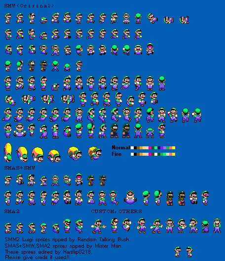 Custom Edited Mario Customs Luigi Smm2 Super Mario World Style Ab1